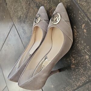 Michael Kors Women's Beige Suede Heels